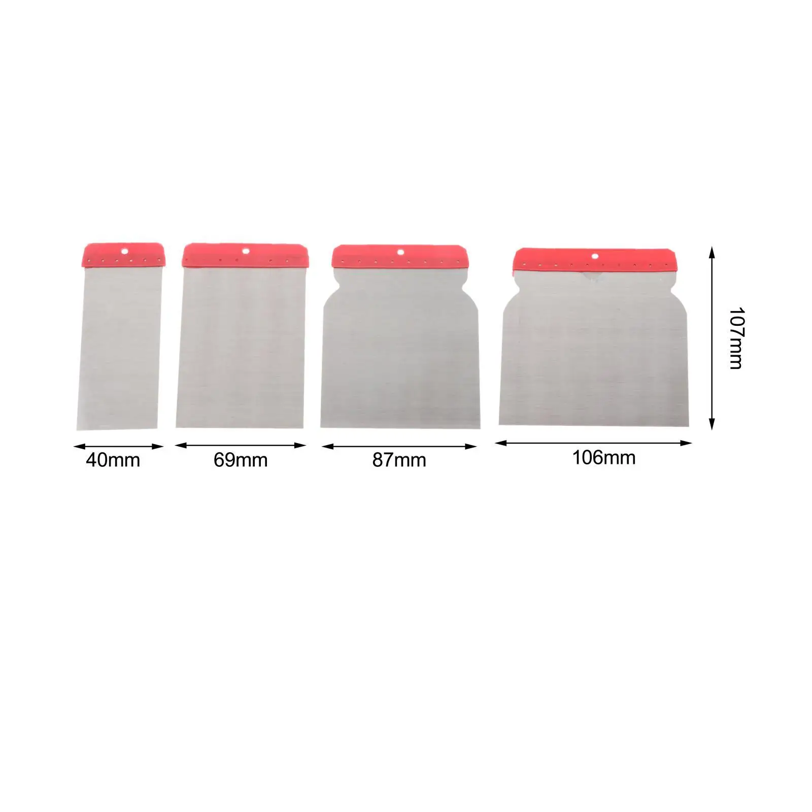 Putty Knife for Cars Wall Repair 4Pcs