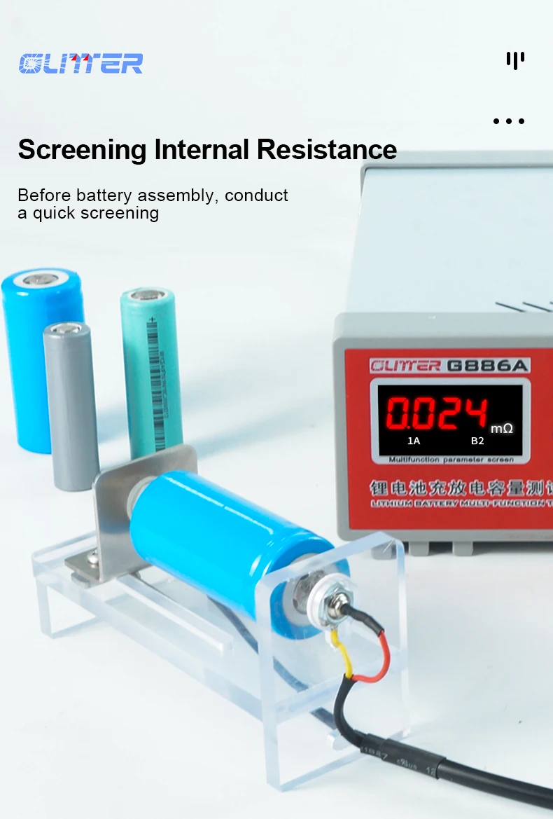G886A Lithium Battery Tester Single Ternary Iron Lithium Screening Voltage Inter