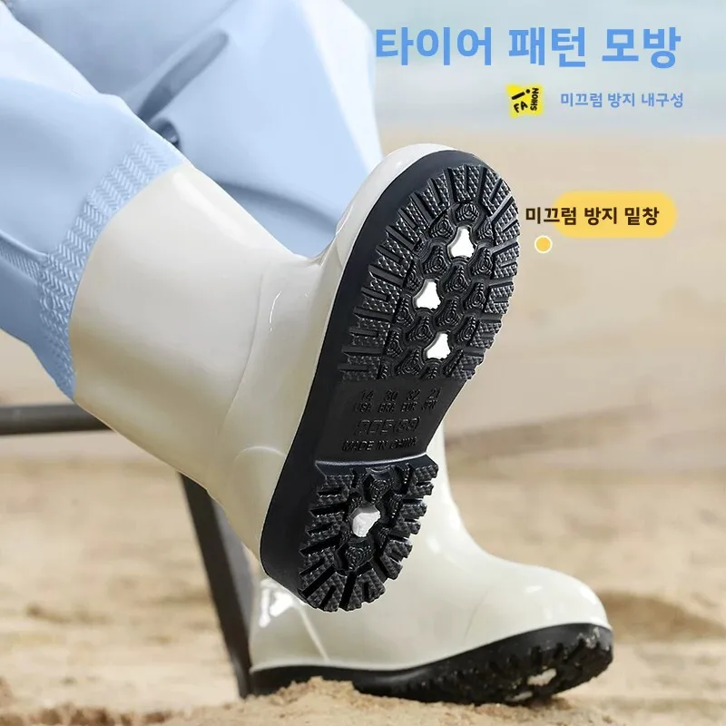 어린이 방수 작업복 바지 해변용 워터슈즈 전신 레인팬츠   물놀이복 큰아이 일체형