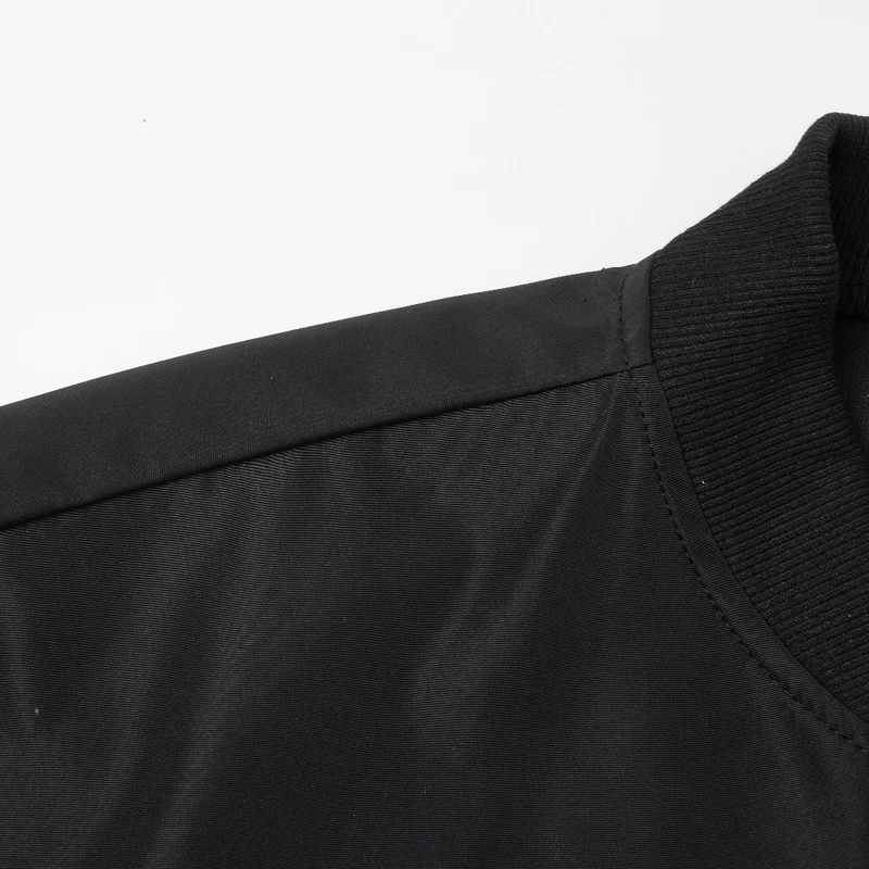 Spring and Autumn New Baseball Collar Short Loose Solid