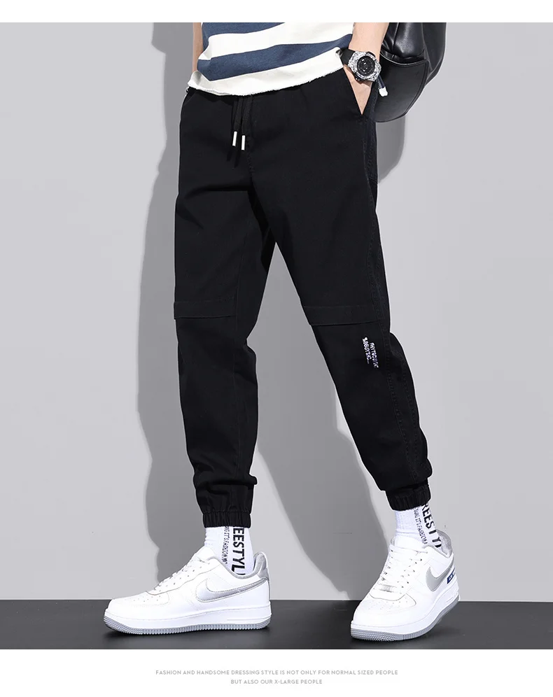 Description Picture 6 of itemSpring Summer Cargo Pants Men's Trendy Sexy Invisible Double Zippers Open Crotch Outdoor Sex Clothes Overalls Harem Trousers