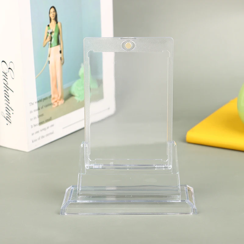 Magnetic Card Holder With Card Stand 35Pt For Trading Cards Baseball Protector Case Magnet Top Loaders Sports Cards