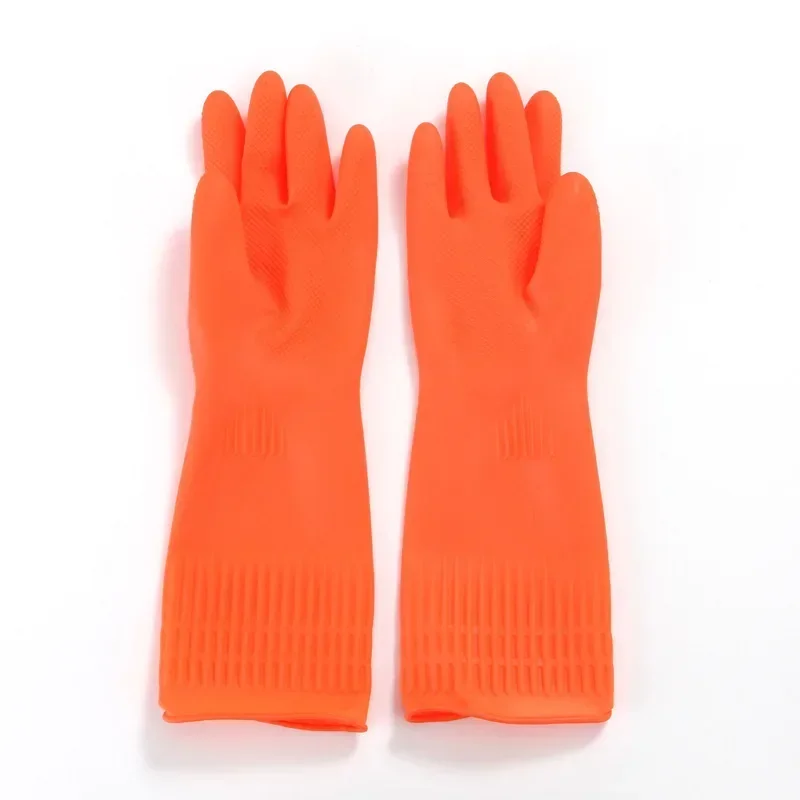 Kitchen Cleaning Latex Dish Washing Gloves Rubber Thickened Lengthened Household Laundry Gloves