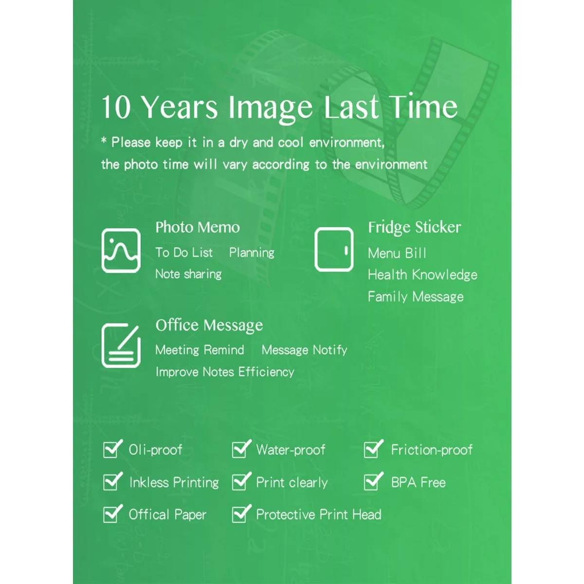 Colorful Adhesive Printing Paper Rolls, 57mm - Perfect for Portable Thermal Printers, Wireless Wireless, Ideal for Notes & Photo