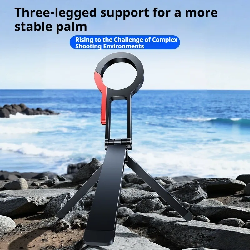 Eary Magnetic Selfie Stick Tripod for iPhone Foldable Mini Travel Phone Stand Holder Compatible with MagSafe for Video Recording