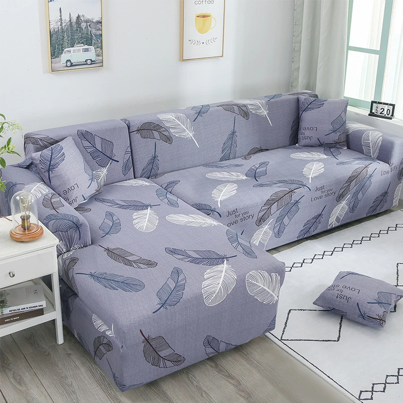 Modern Printing Sofa Cover For Living Room All Inclusive L Shaped Chaise  Longue Cushion Cover Armchairs Funda Sofa Elastica - Chair Cover -  AliExpress