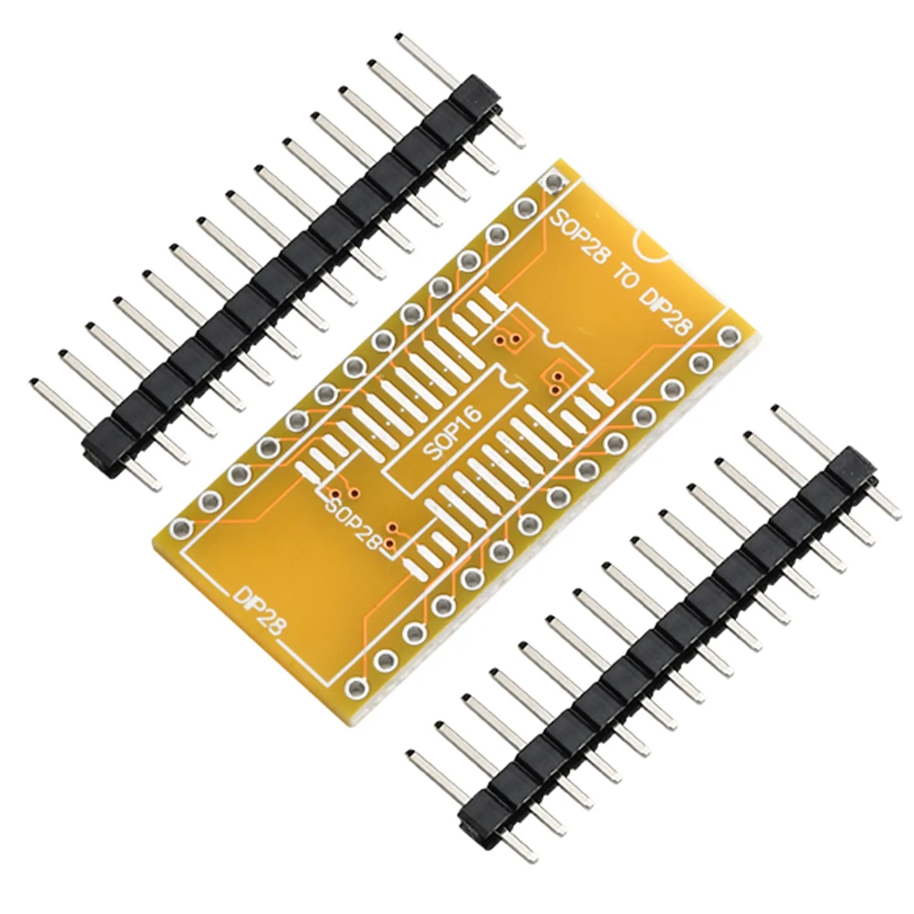 2 Piezas SOP16 SOP28 A DIP16 DIP28 SSOP28 A DIP28 Adaptador PCB Placa