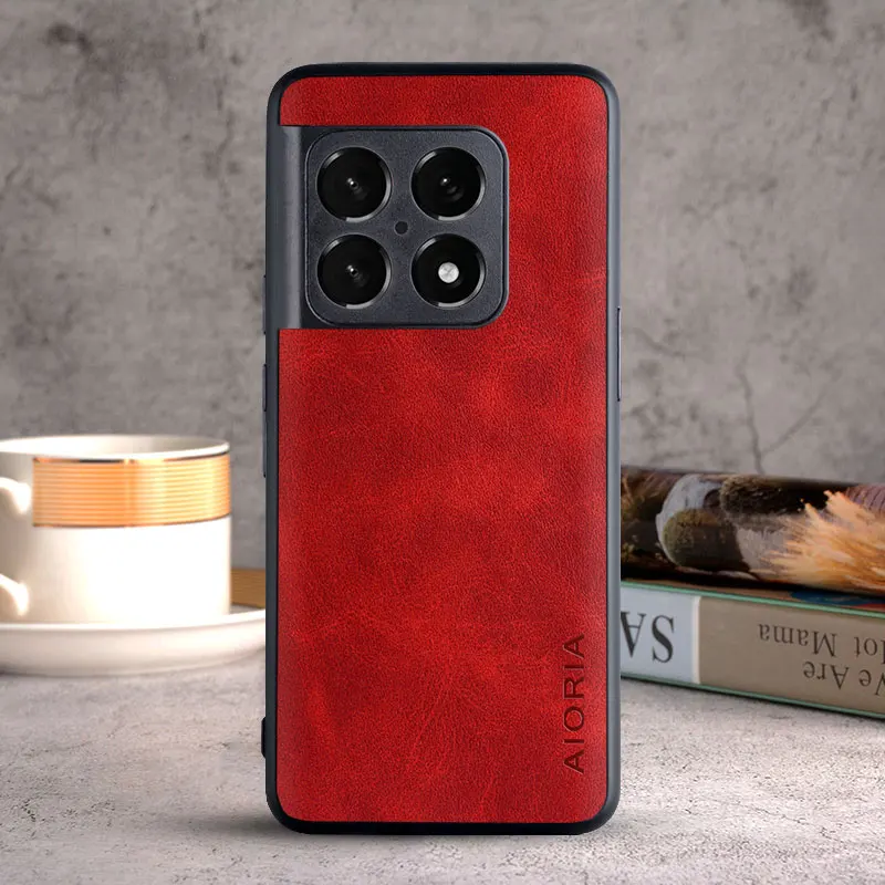 Oneplus 12 12R 11 10 9 8 Pro 10T 8T 11R 9R 9RT coque 용 케이스 oneplus 12 케이스 카파 용 고급 빈티지 가죽 전화 커버 펀다
