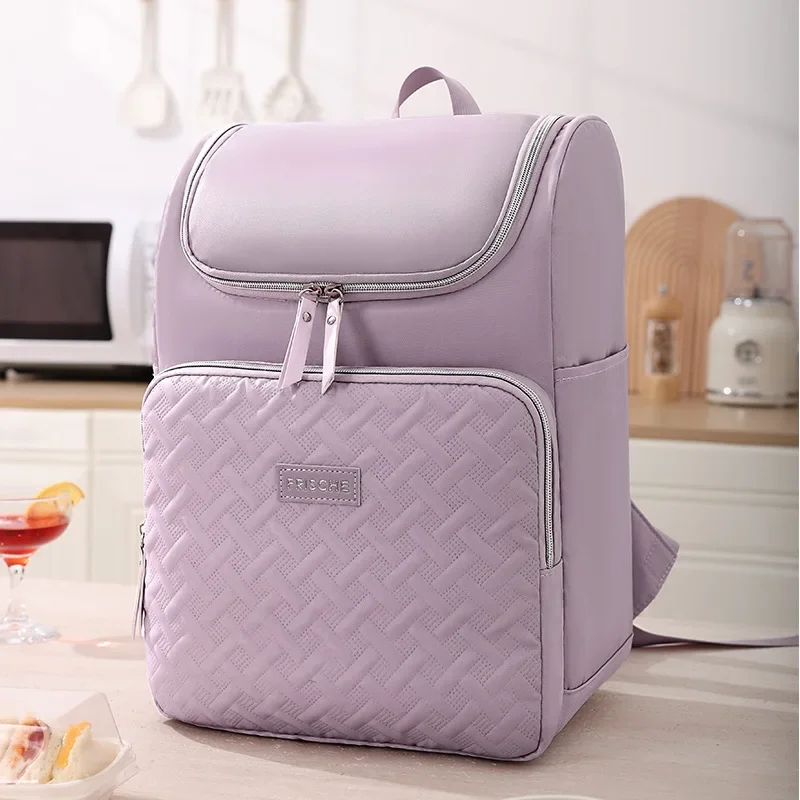 Outdoor Picnic Camping Backpack Lunch Insulated Cooler Picnic Bag Leakproof Anti-Leakage Refrigerated Ice Pack Beer Backpacks
