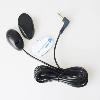 Microfono per auto Mini microfono cablato da 3,5 mm per audio stereo per auto Microfono vivavoce per lettore radio DVD Tipo di pasta mini microfono