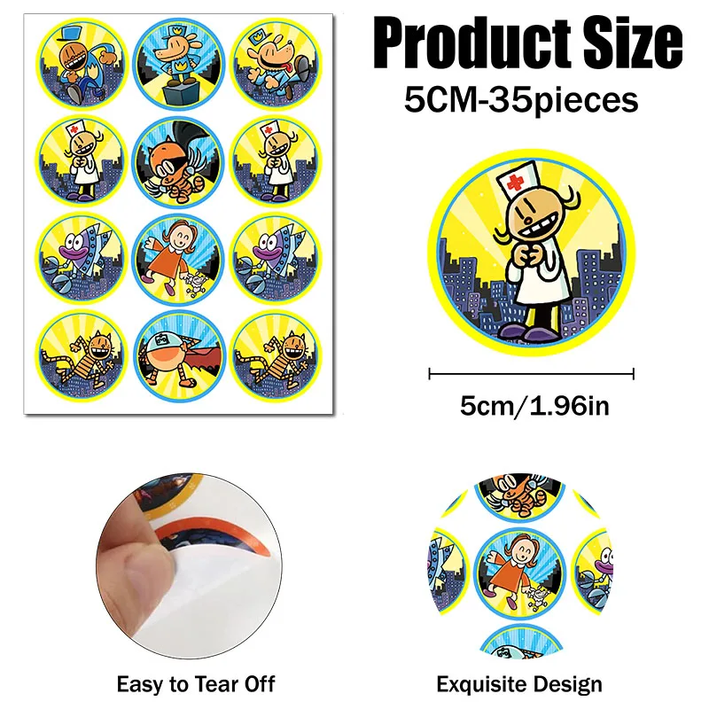 Round label5CM-35pcs#2