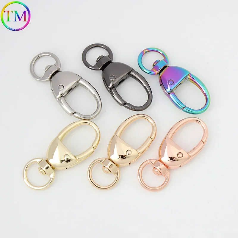4Style Snap Hooks Bags Strap Belt Buckles Lobster Clasp Collar For Purse Handbags KeyChain Swivel Clasps Hardware Accessories