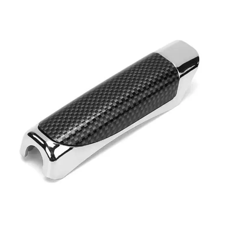 Hand Brake Cover Universal Car Hand brake Protect Cover Styling Wooden Carbon Fiber Decor SUV Car Interior Accessory