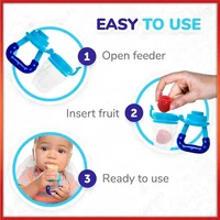 Baby Fruit Eating Supplement Photography Accessories Food Grade Silicone Teether Baby Puree Bag Teething Stick 4