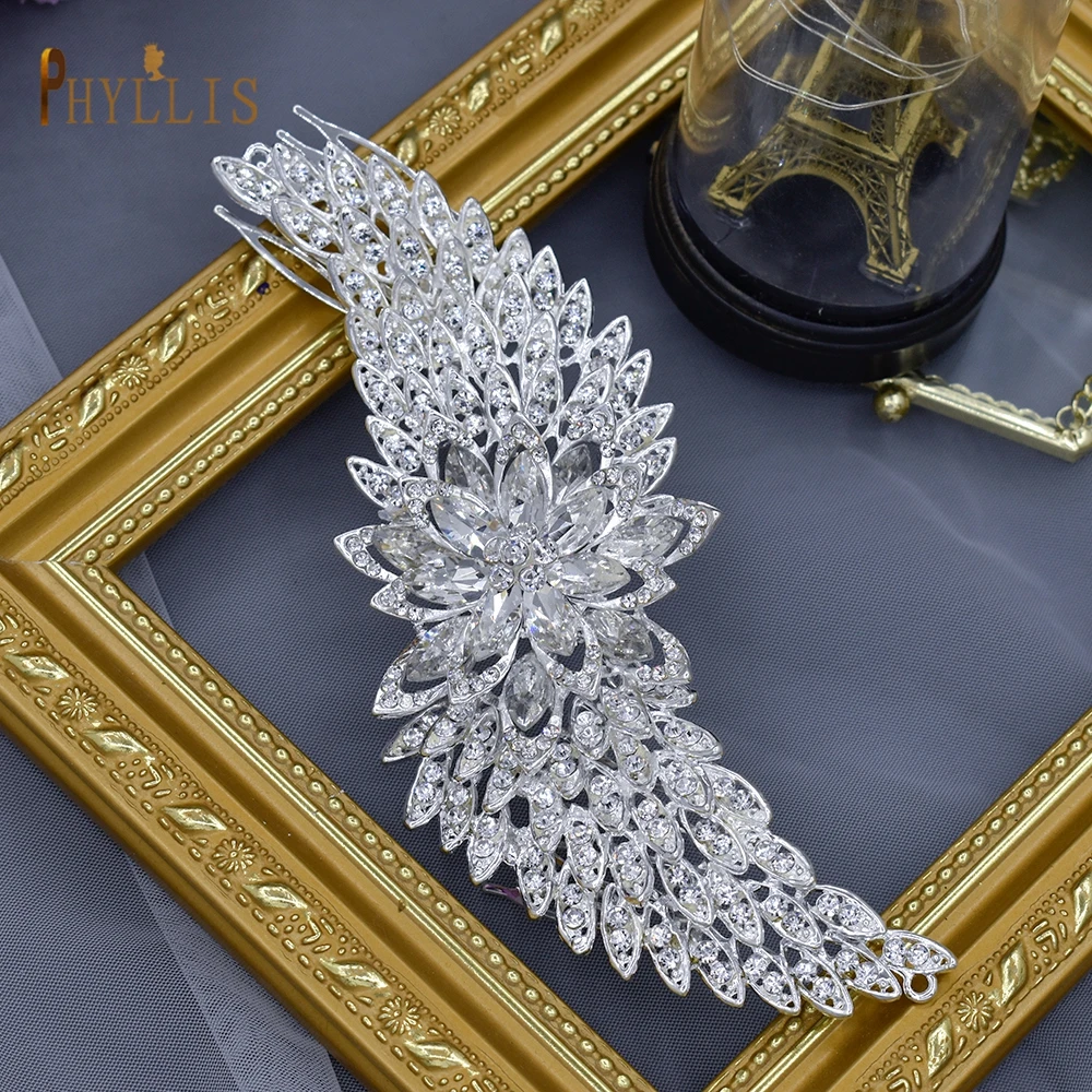 A409 Luxury Wedding Comb Rhinestone Headwear Bride Hair Jewelry Vintage Bridesmaid Hair Clips Bridal Tiara Women Headpieces hair comb jewelry accessories hair accessory hair clip hair headdress bridal headwear