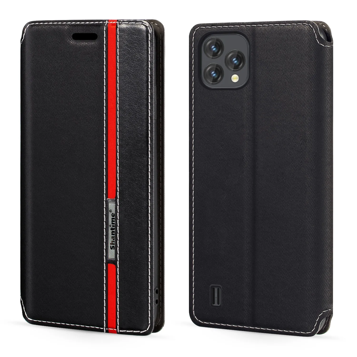 

Чехол для Blackview OSCAL C60, модный разноцветный кожаный флип-чехол с магнитной застежкой и отделением для карт, 6,528 дюйма