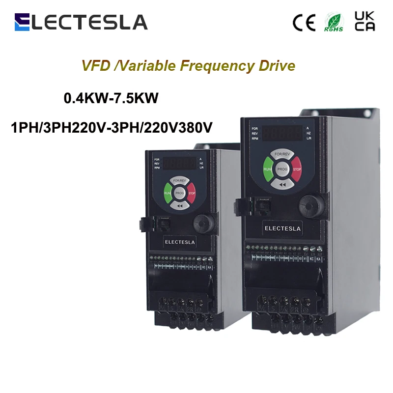 

ES-100 VFD Inverter Motor Speed Controller Frequency Converter Variable Frequency Drive three-phase 380V 480V 0.4-11KW