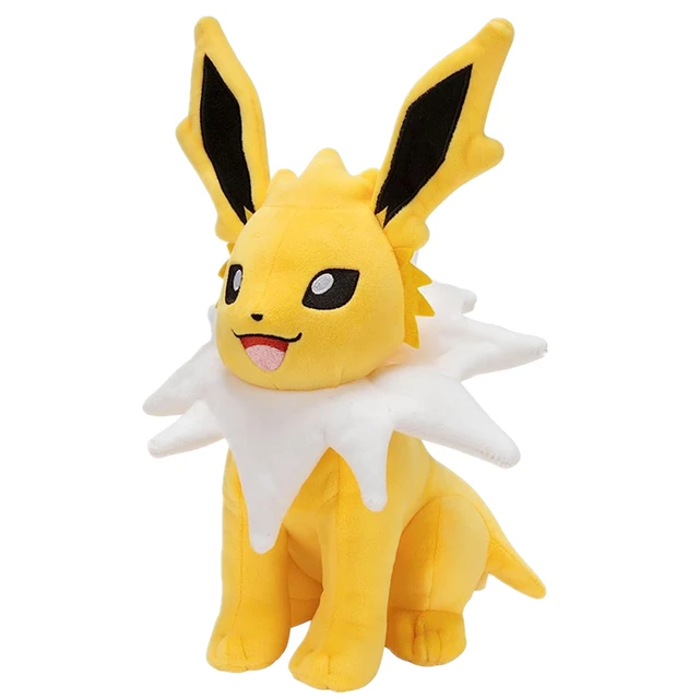 23cm New Pokemon Squat Jolteon Plush Toy Cute Cartoon Stuffed Animal Soft Doll Gift For Children 2