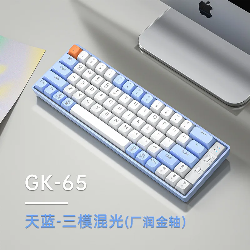 Беспроводная Механическая игровая клавиатура GK68 Hotswap, 65-процентная  Bluetooth 65 клавиш, 65% макет Gateron RGB - купить по выгодной цене |  AliExpress