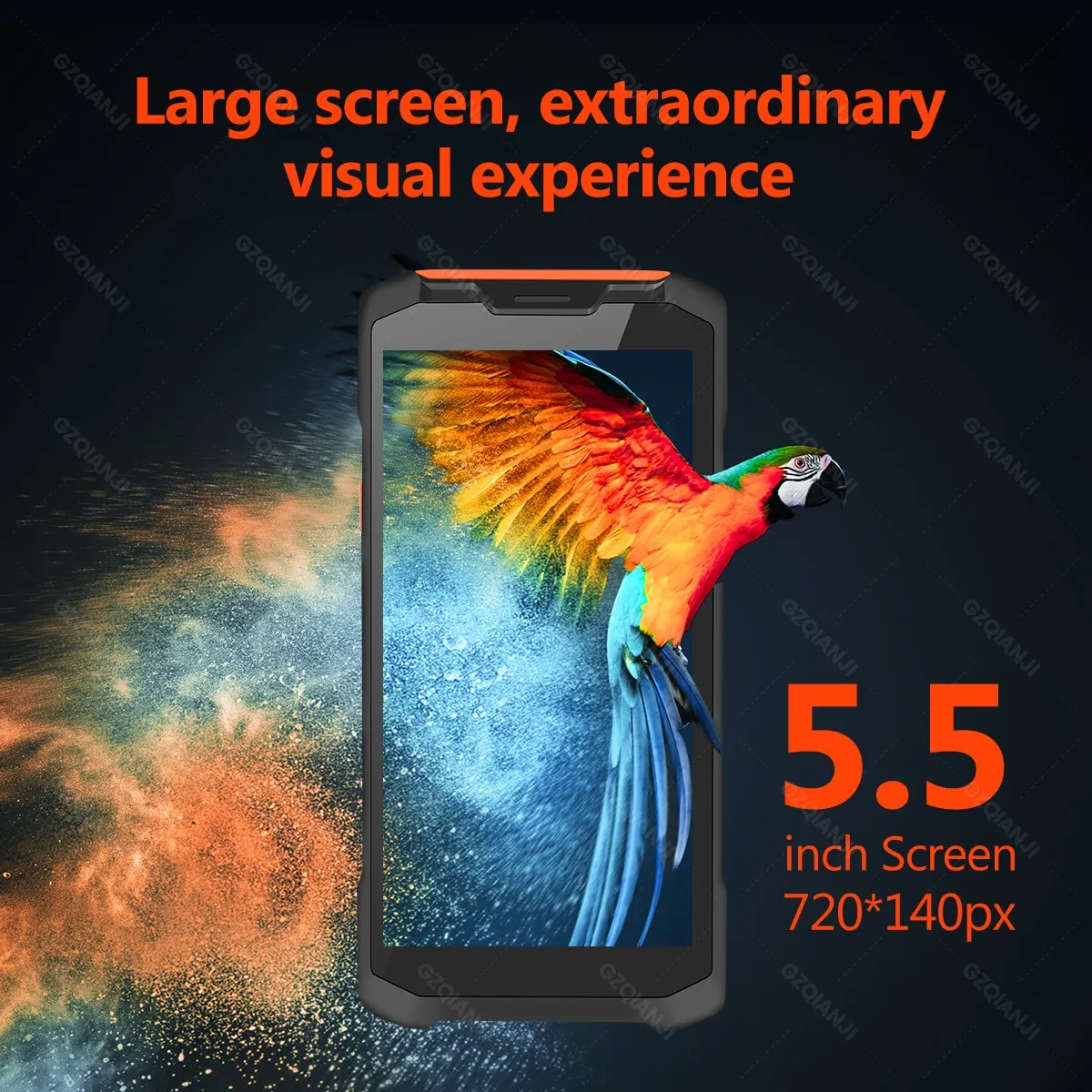 4G64G Android 11 PDA barcode scanner 5.5 inch data collector wireless mobile 4G terminal device with 2D QR barcode scanner reader NFC Wifi