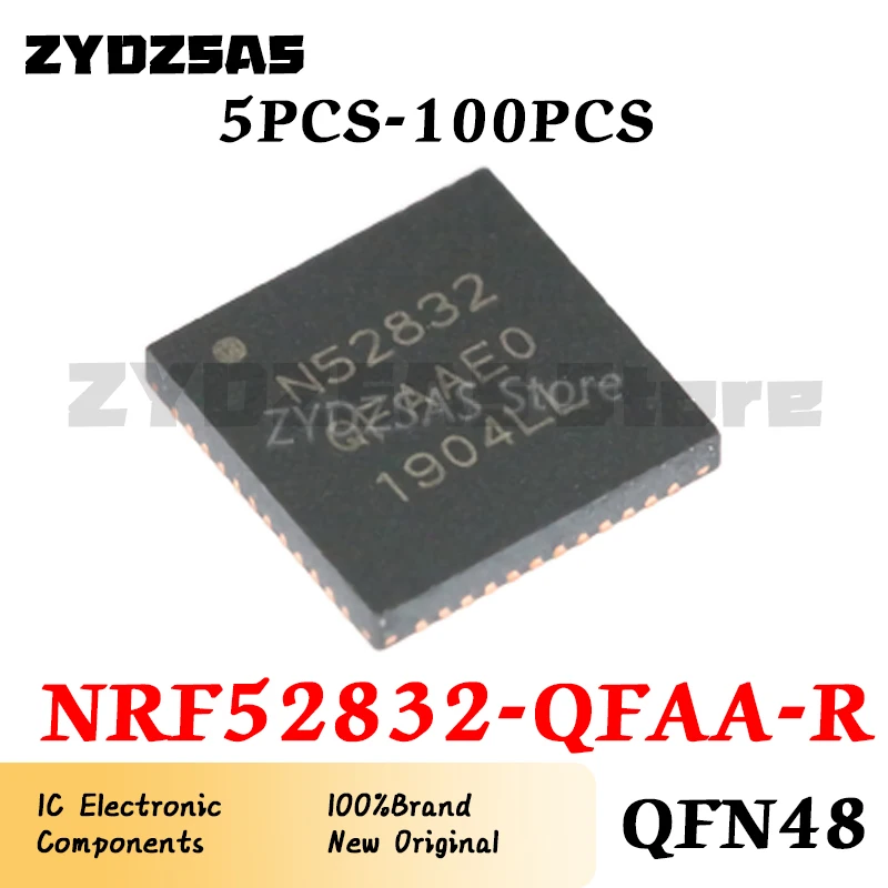 

5Pcs-100Pcs NRF52832-QFAA-R NRF52832-QFAA NRF52832 IC Chip QFN48