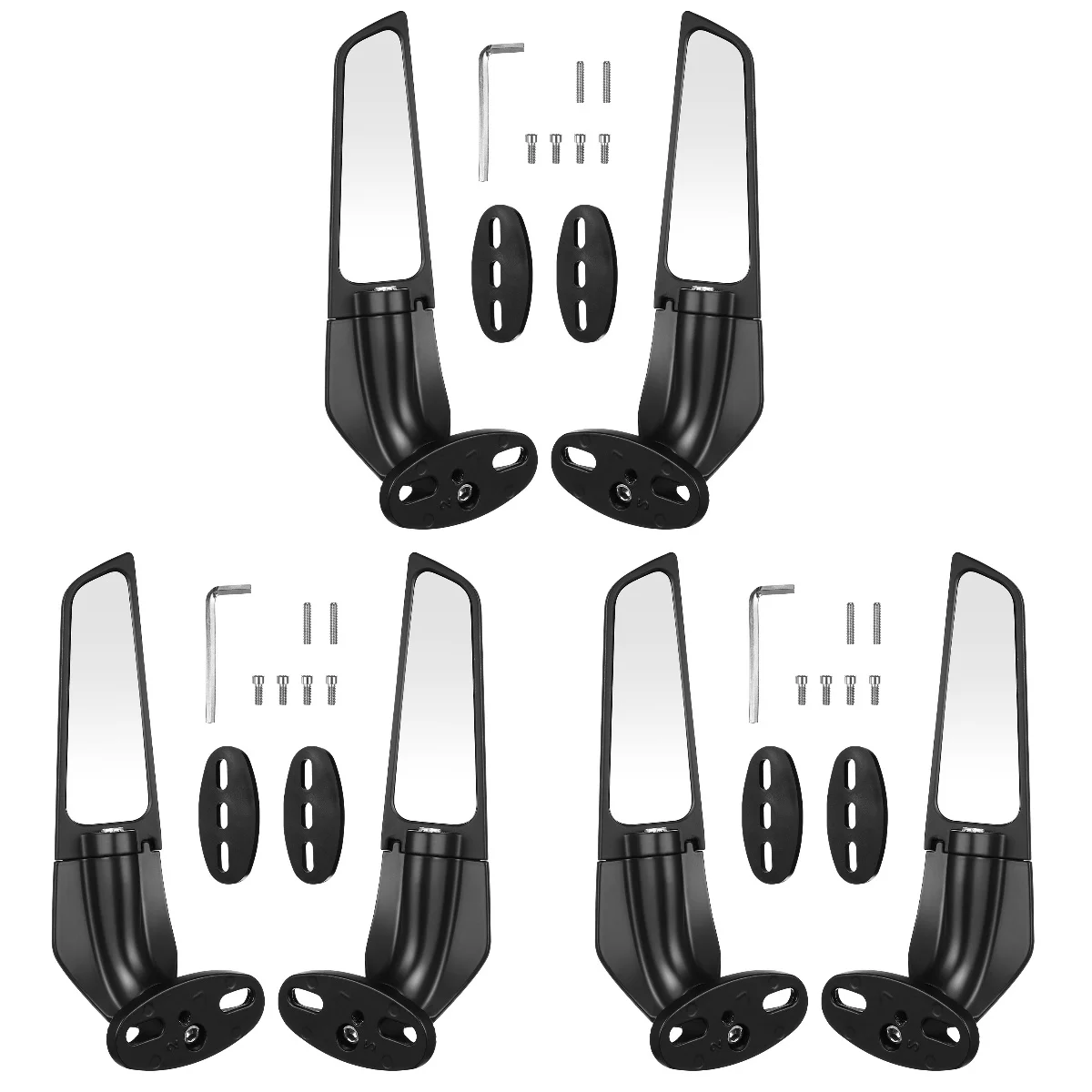 

Мотоциклетное боковое зеркало заднего вида, 3 шт.