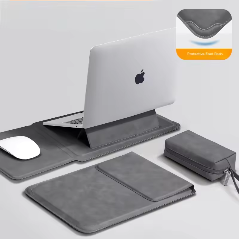 Laptop Sleeve Case 13 14 15 15.6 16Inch For Huawei HP DELL Bag For Macbook Air Pro 13 13.6 M4 Notebook Case with stand Men Women