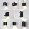 PIR Sensor LED Wall Light Outdoor Waterproof AC85-265V Outdoor LED Spotlight Wall Lamp Indoor For Porch Garden Bedroom Balcony 1