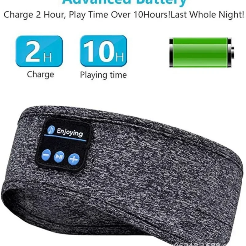Bluetooth Wireless Headphones Sleep Eye Mask Headset Soft Elastic Comfortable Sports Headband Bluetooth Music Earphone 2
