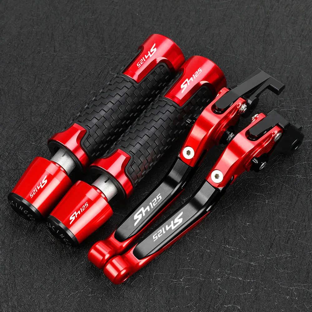 

SH125 2023 2022 2021 Adjustable Brake Clutch Levers 22MM Handlebar grips ends For HONDA SH125 SH125i SH 125 125i 2008-2020