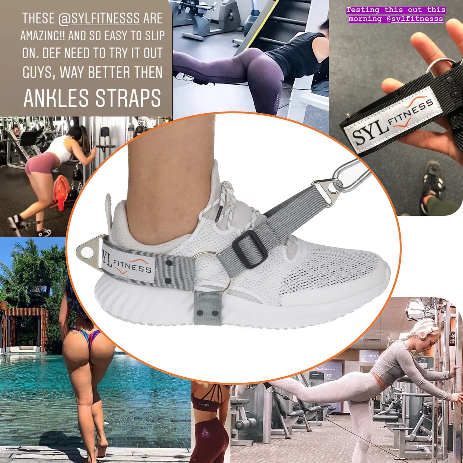 Fitness Glute Leg Buttocks Workout Kickback Strap Shoe Cover Hip Training Device Home Gym Women Men Equipment Portable Non-slip 3