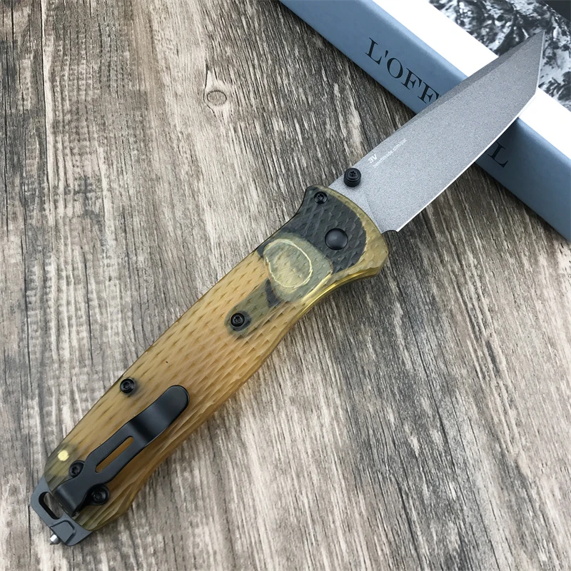 BM 537 PEI folding knife, Outdoor Camping Adventure Survival Fishing Multi-purpose EDC Tool, 8c13Mov blade handling, Men's gift 3