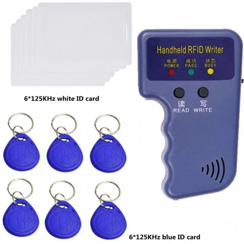 125KHz RFID Programmer Duplicator Copier Writer Reader Writer ID Card Cloner & key handheld 125khz rfid programmer duplicator copier writer reader writer id card cloner