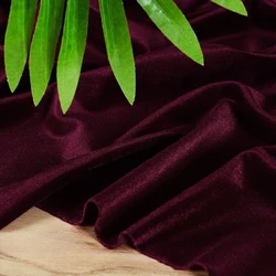 Luxurious Red Velvet Fabric for Elegant Evening and Wedding Decorations (Deep jujube red)