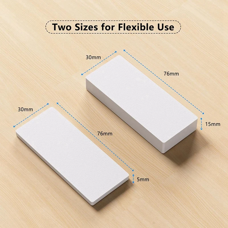 20Pcs Furniture Pads EVA Foam Headboard Stoppers For Wall 10Pcs (15Mm Thick)+10Pcs (5Mm Thick) Wall Protector silicone furniture pads rubber furniture pads headboard stoppers