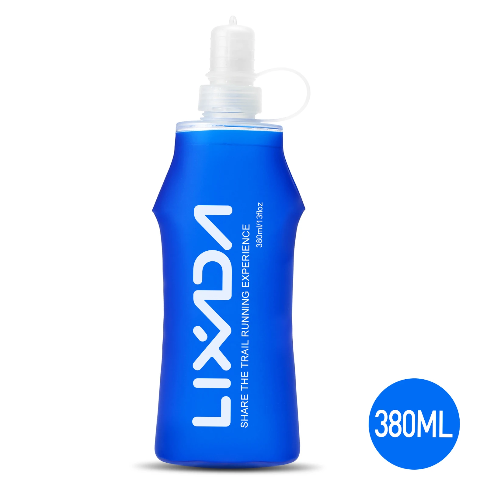 Bottiglia Curva Da Corsa 330 Ml, A Prova Di Perdite, In Plastica Alimentare PP5. Ergonomica, Si Adatta A Marsupi E Cinture Da Running. Per Sport, Palestra, Escursioni. - 3
