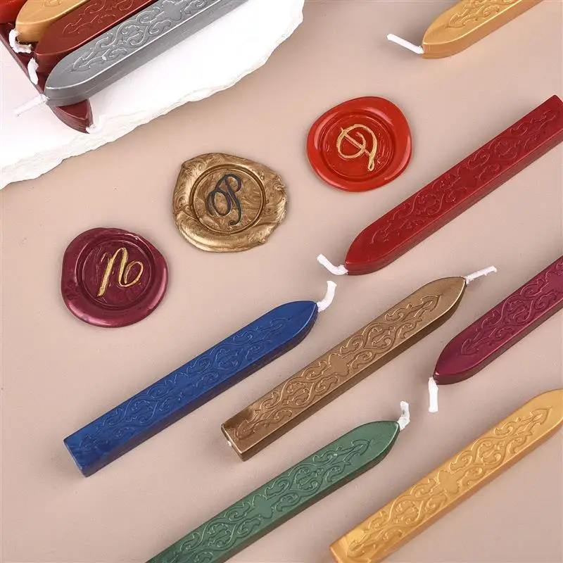 Pack of 5 Solid Color Sealing Wax Sticks for Envelopes, Invitations, and Gifts