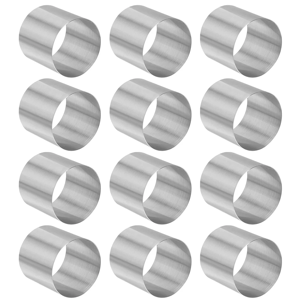 

12 Pcs Round Mousse Circle Baking Pan for Cakes Tortiera Molds Machine Bakeware