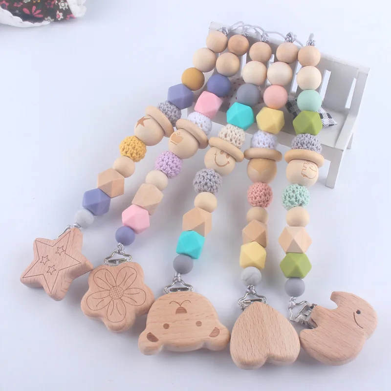 

Cute Silicone Baby Pacifier Clips Flower Pacifiers Chain Nipple Bracket Holder for Nipples Clip Toddler Toys Newborn Shower Gift
