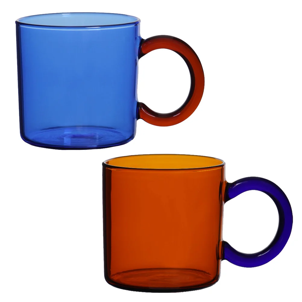 2 Pcs Heat-resistant Glasses Multifunctional Glass Cups Water Coffee Mugs |