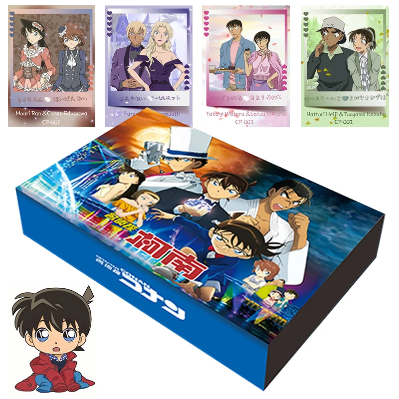 

Famous Detective Conan Cards Booster Box Anime Character Kudou Shinichi Mouri Ran Peripheral Collectible Card Children Toy Gifts