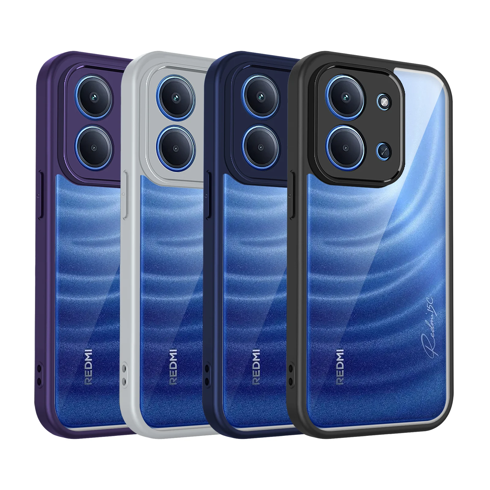 Shockproof Matte Acrylic Clear Hard Phone Case - Armor Protective Design