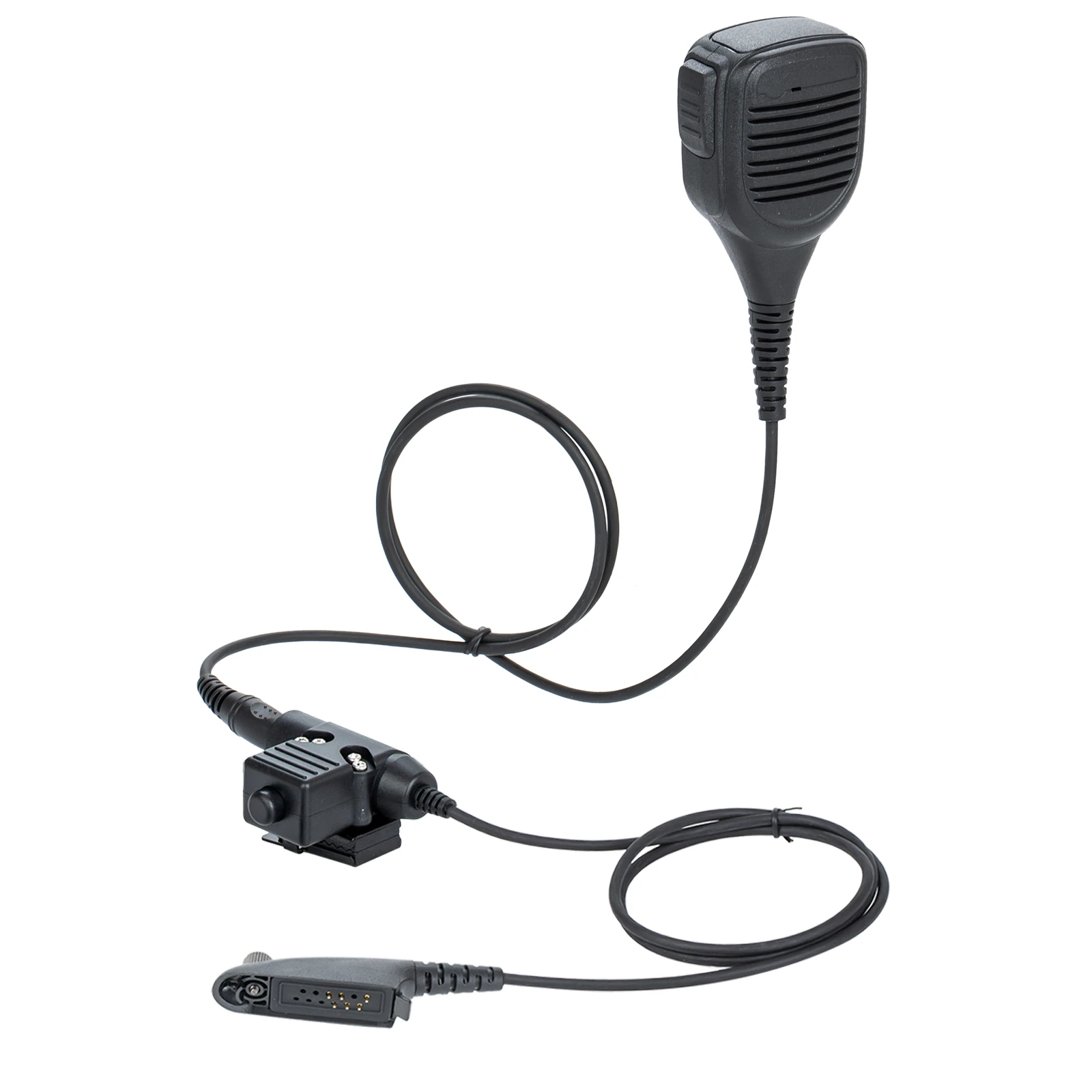 7.1mm NATO Speaker Mic Microphone with U94 PTT Adapter for Motorola GP140 GP320 GP328 Walkie talkie two way radio
