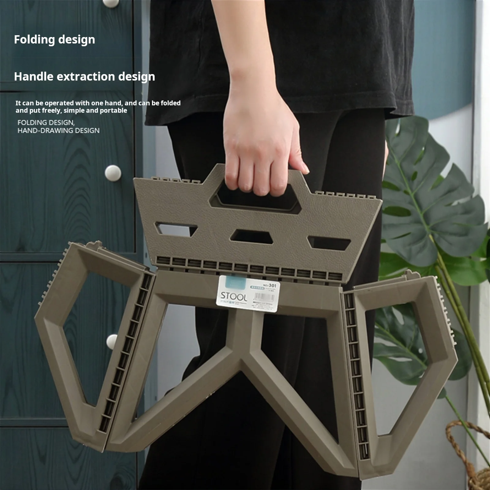 camping Outdoor Small Stool Portable Folding Stool High Load Bearing Durable Small Chair Fishing Beach Camping