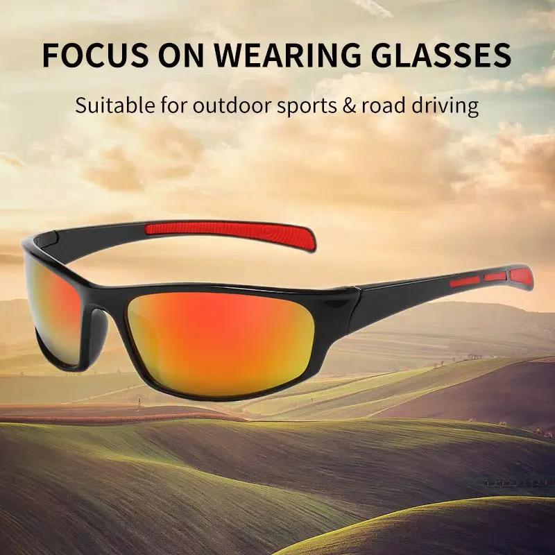 Enhanced Night Vision Sports Cycling Sunglasses with Yellow Lens