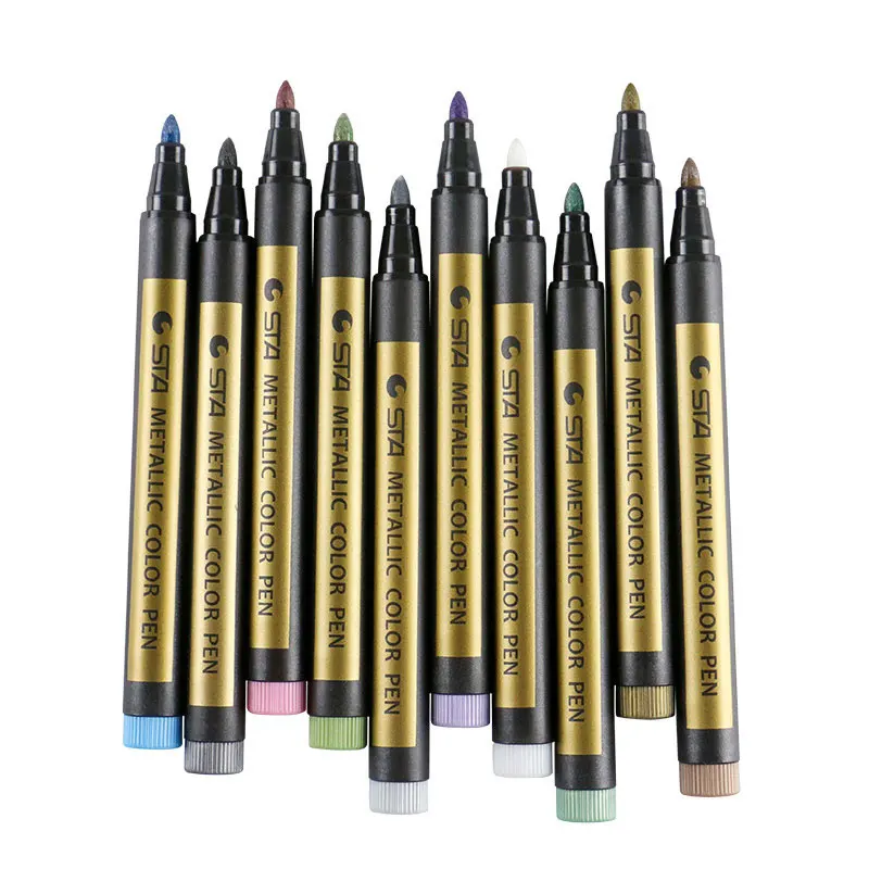 

90Pcs Waterproof Marker Pen Metallic Paint Marker Pens Metallic Sheen Glitter Calligraphy Arts DIY Painting Writing Supplies