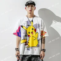 3d Pokemon T Shirt Men Clothing Tshirt Cartoon Baby Kids Boys Girls Children Short Sleeves Summer Pikachu Cartoon Print Pokémon 1