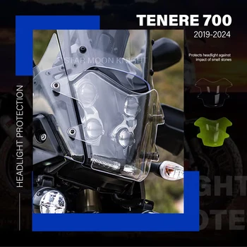 Accessori moto Acrilico Faro Protezione Copertura Della Luce Protezione Della Protezione Per YAMAHA Tenere 700 Tenere700 XT700Z 2019-2024 1