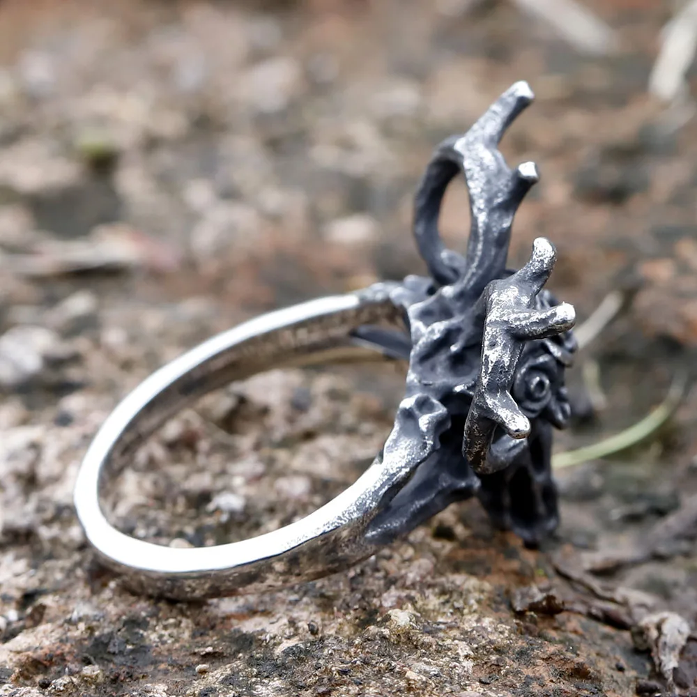 Handcrafted Iron Ring - Elegant and Cool Jewelry Creation - Nine Amulets