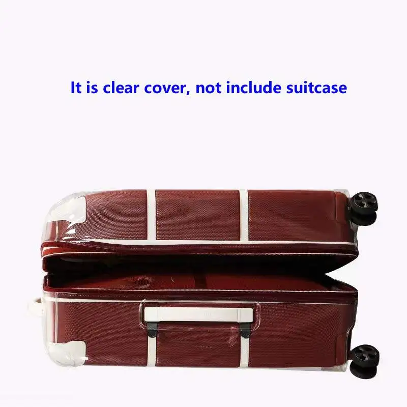 Transparent Cover for Delsey Chatelet Air Suitcase Protector with Zipper Luggage Case Customized Not Include Suitcase 6
